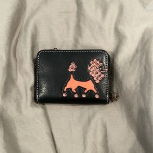 Cute leather fossil keychain wallet